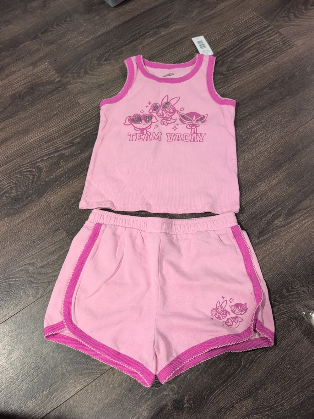 The Powerpuff Girls Graphic Tank Top and Matching Shorts Set, 2-Piece L 10/12
